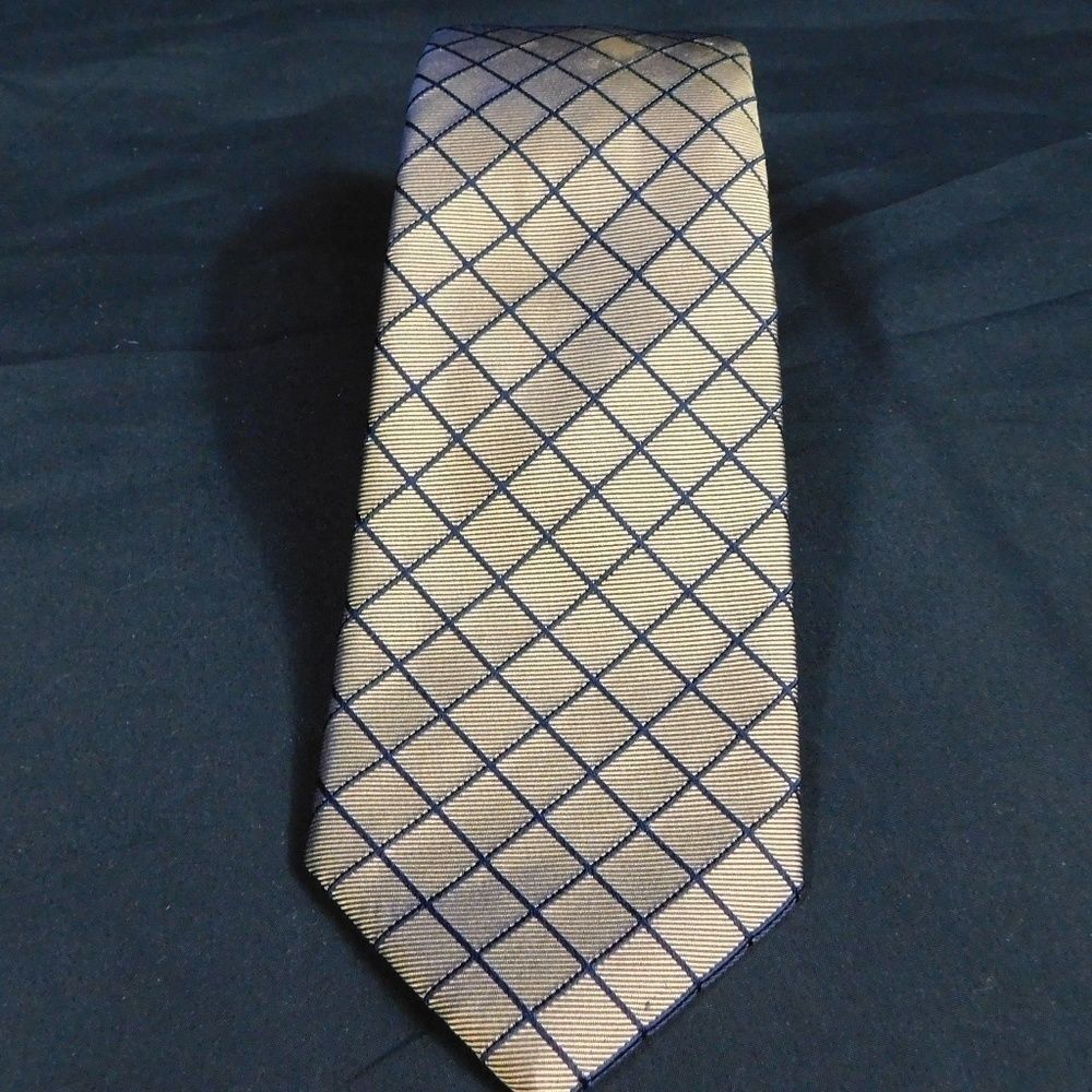 Jos. A. Bank Classic Slim Collection Gold/Blue Tie